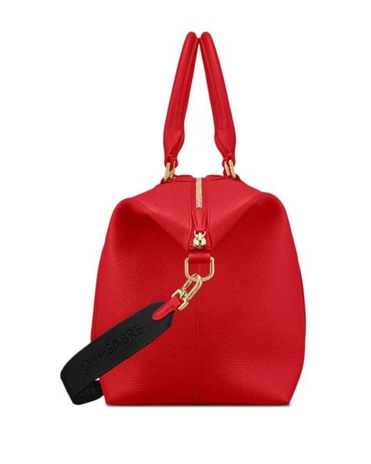 Bolso de viaje Weekender con diseño trapezoidal Maison De Sabre de color Red