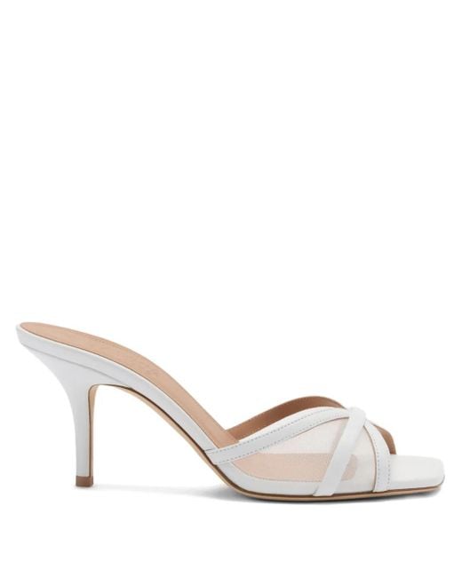 Malone Souliers Perla 70mm ミュール White
