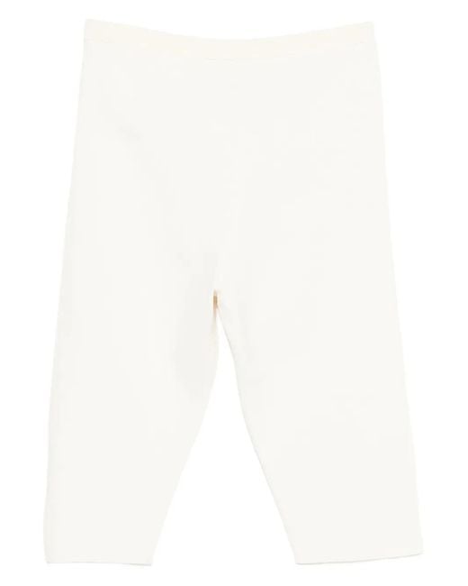 Entire studios White Knitted Capri Pants