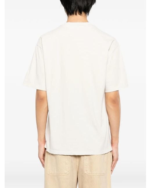 WARMAN White Graphic-Print T-Shirt for men