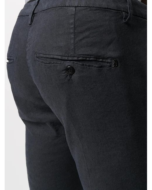 Dondup Blue Slim-Cut Trousers for men