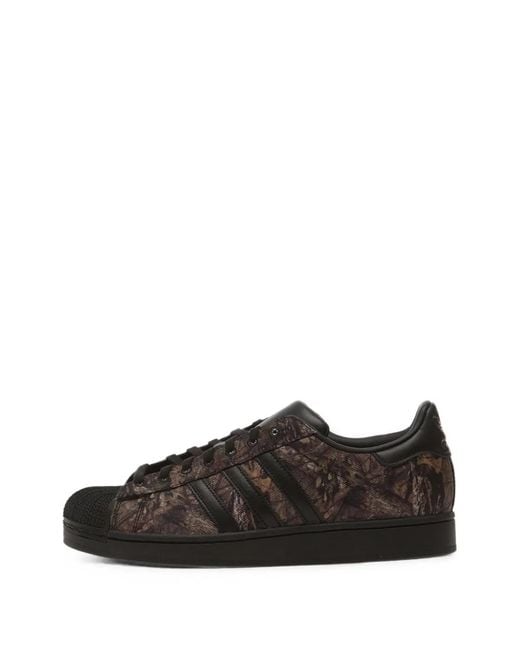 Adidas Brown Superstar Ii Mossy Oak Sneakers