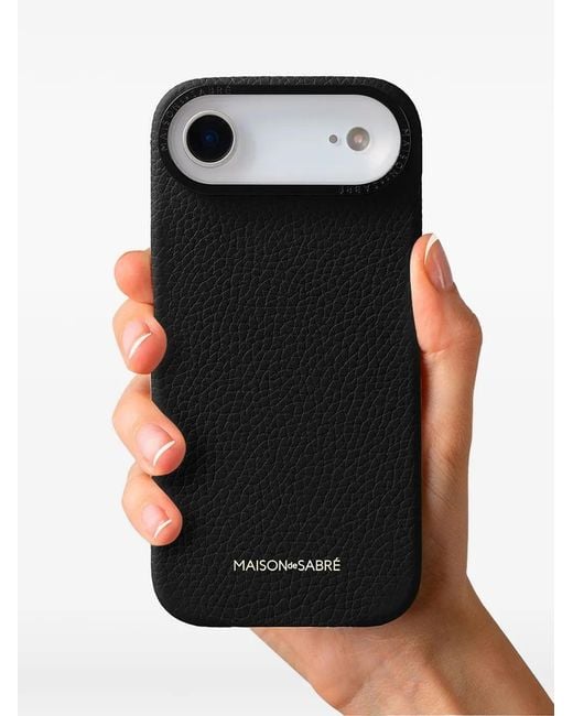 Maison De Sabre Black Leather Iphone 17 Air Case