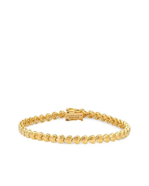 Jennifer Meyer Metallic Heart Tennis Bracelet
