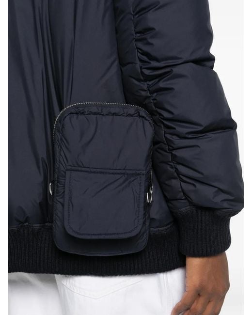 Circus Hotel Blue Padded Bomber Jacket
