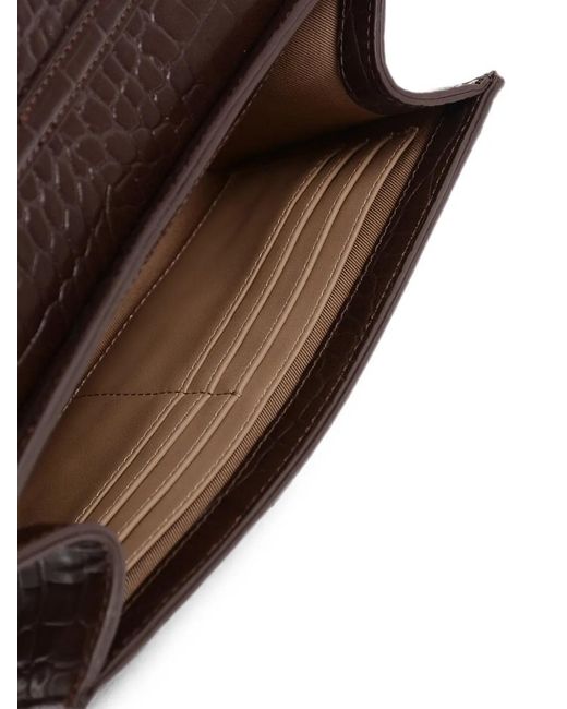 Love Moschino Brown Heart-Logo Shoulder Bag