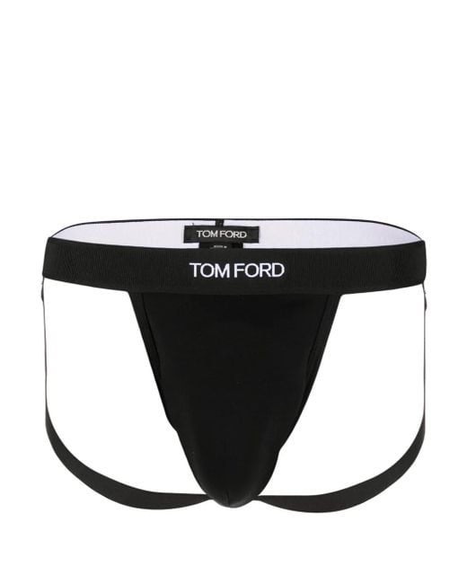 メンズ Tom Ford ロゴウエスト ブリーフ Black