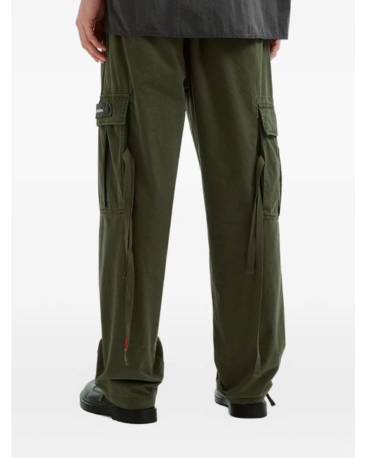 Izzue Green Pantalon À Poches Cargo for men