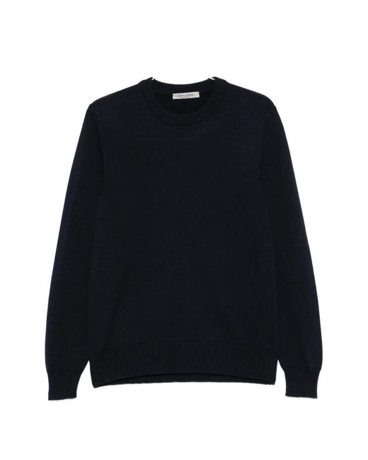 Fileria Black Crew-Neck Sweater for men