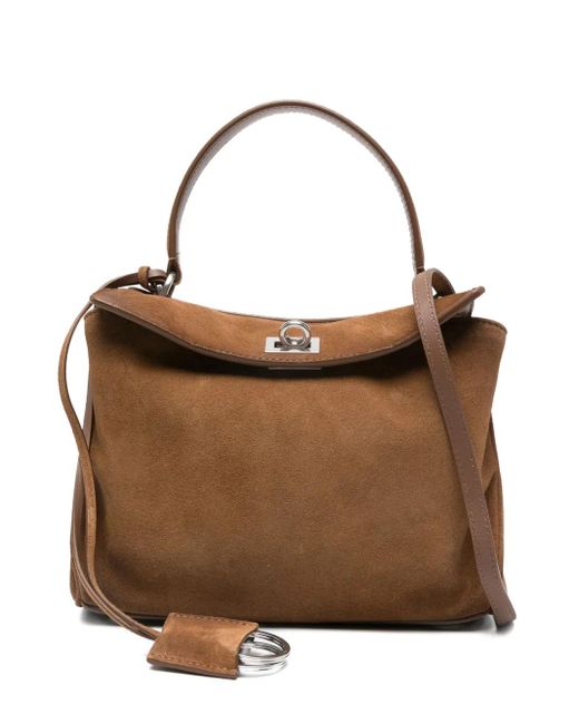 Balenciaga Brown Rodeo Top Handle Tote Bag