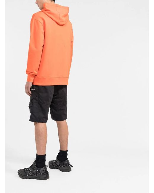 A_COLD_WALL* Orange Hoodie À Logo Essential Imprimé for men