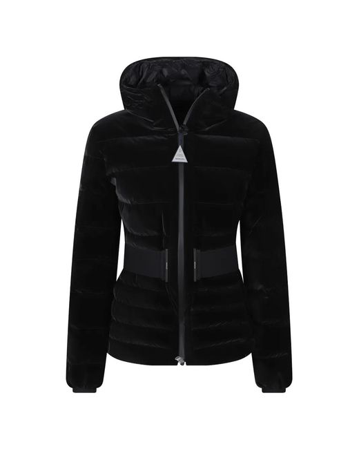 Moncler Black Gestuelle Belted Short Down Jacket