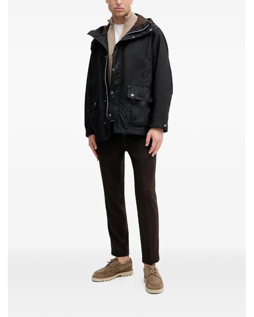 Hackett Natural Ribbed Zip Cardigan for men