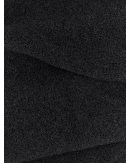 The Row Black Luthgard Bouclé Scarf