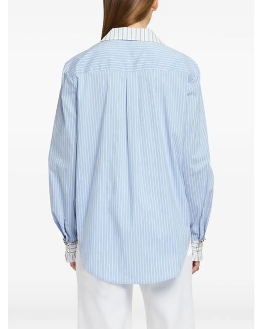 Cinq À Sept Blue Chemise Dorsia À Rayures