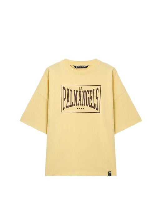 Palm Angels Metallic Box Logo Loose T-Shirt for men