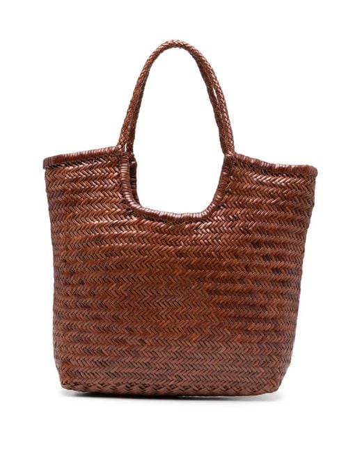 Dragon Diffusion Brown Ns Diagonal Triple Jump Tote Bag