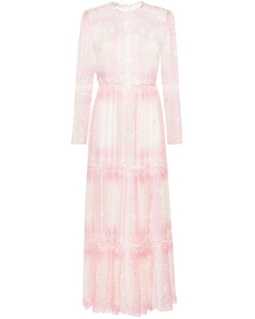 Philosophy Di Lorenzo Serafini Pink Floral Print Dress