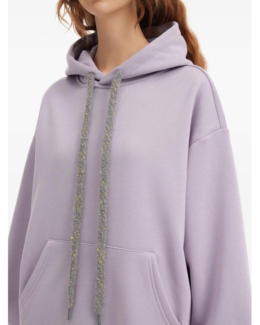 B+ AB Purple Drawstring Pocket Hoodie