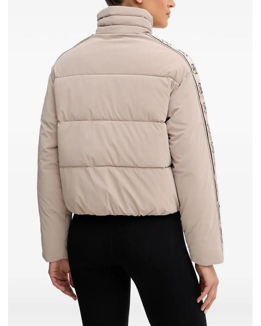 Guess Natural Logo Stripe Puffer Jacket
