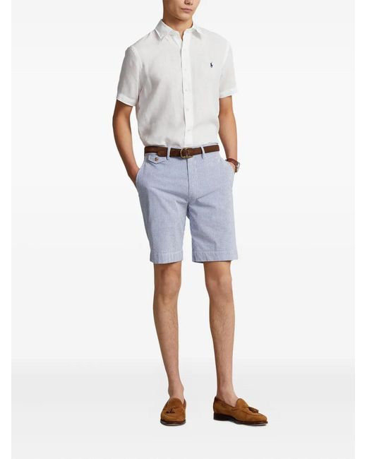 Polo Ralph Lauren Embroidered-Pony Shirt in White for Men | Lyst