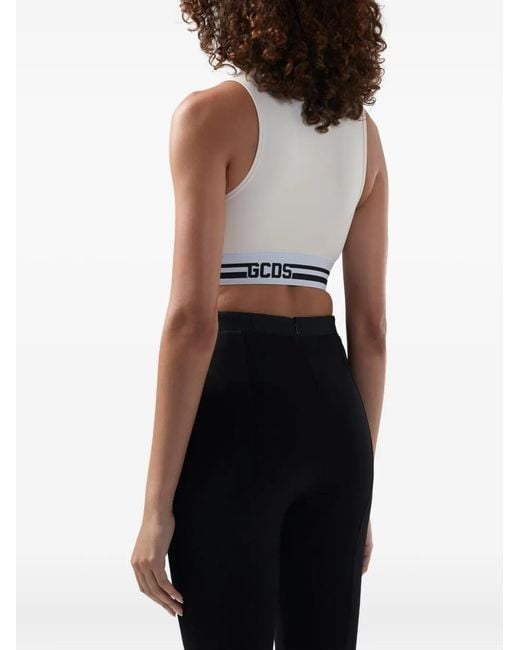 Gcds White Logo-Band Tank Top