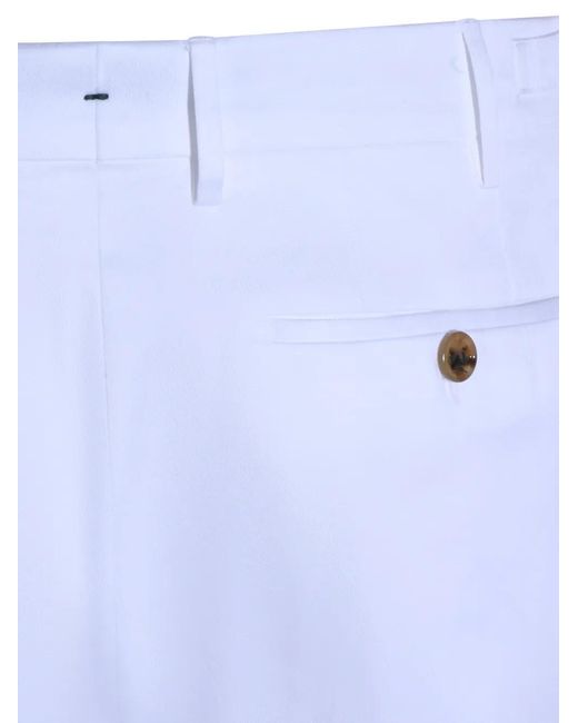 Berwich Blue Pleated Trousers for men