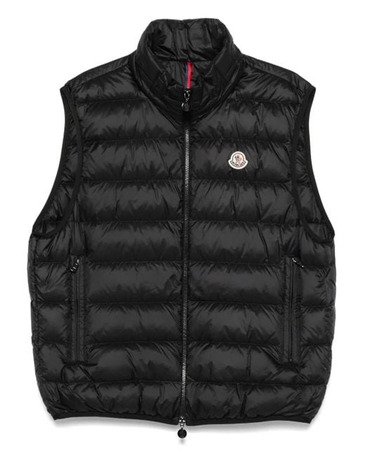 Gilet Rocoque Imbottito-Uomo di Moncler in Black da Uomo