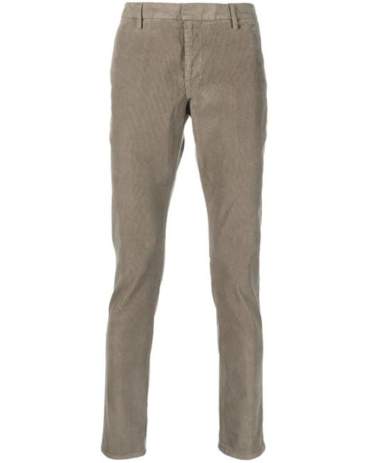 Dondup Gaubert Ribfluwelen Broek in het Gray voor heren