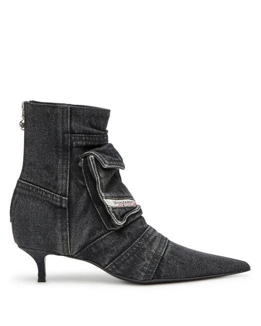 DIESEL Black D-Venus Pocket Boots