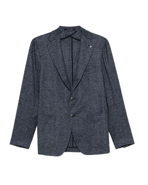 Tagliatore Blue Two-Button Jacket for men