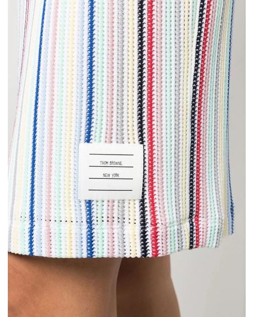 Thom Browne Gestreepte Rok in het Blue