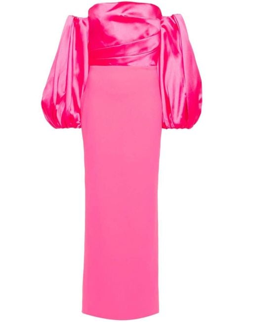 Vestido The Carmen largo Solace London de color Pink