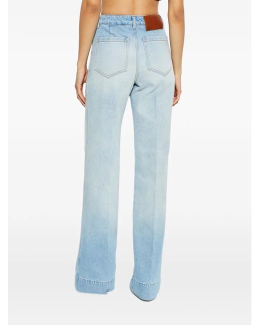 Victoria Beckham Blue High-Rise Jeans