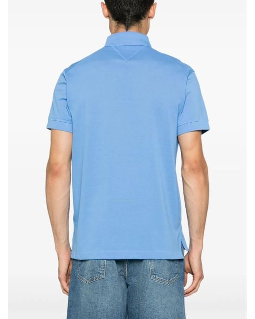 メンズ Tommy Hilfiger ピケ ポロシャツ Blue