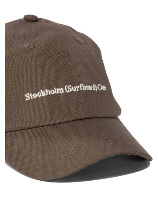 メンズ Stockholm Surfboard Club ロゴ キャップ Brown