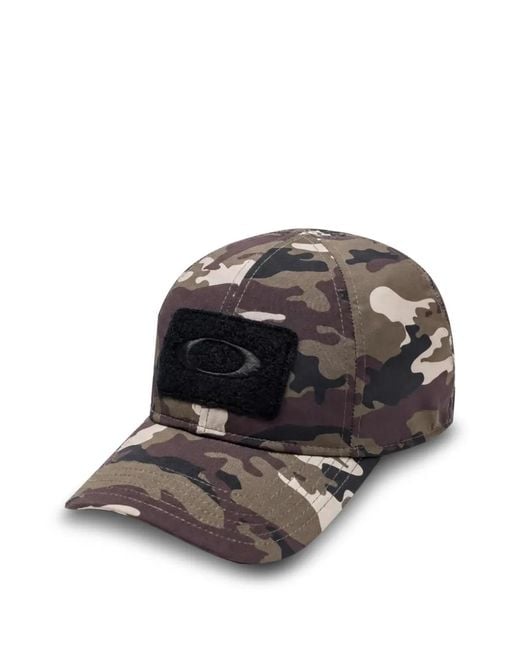 Oakley Black Si Camouflage-Print Fitted Cap for men