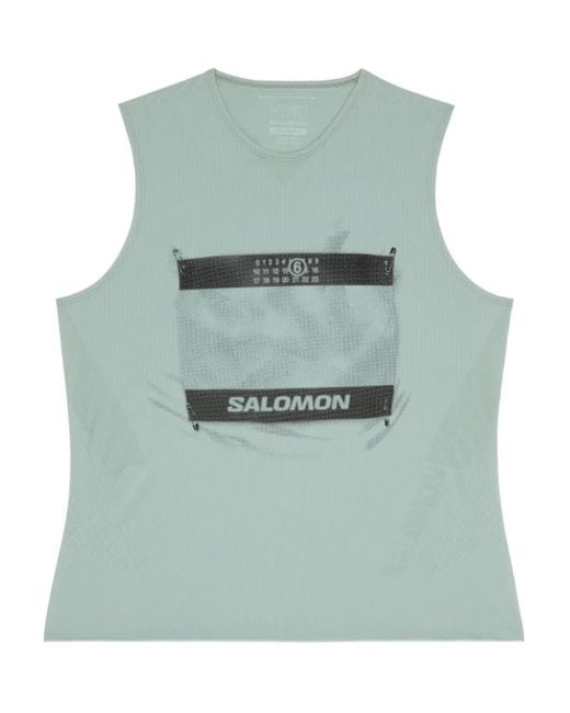 メンズ MM6 MAISON MARGIELA X SALOMON X Salomon ロゴ タンクトップ Green