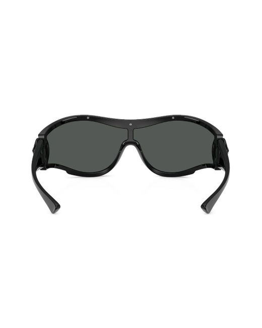Versace Black Medusa-plaque Pilot-frame Sunglasses