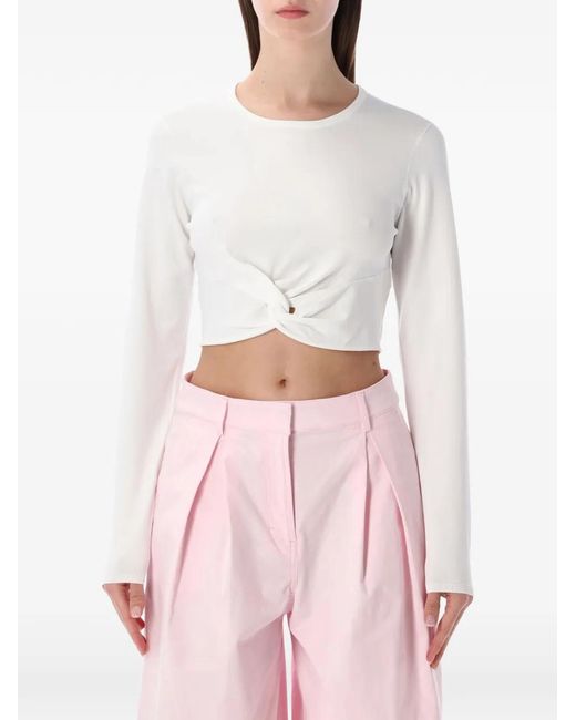 THE GARMENT Pink Madison Knotted Top