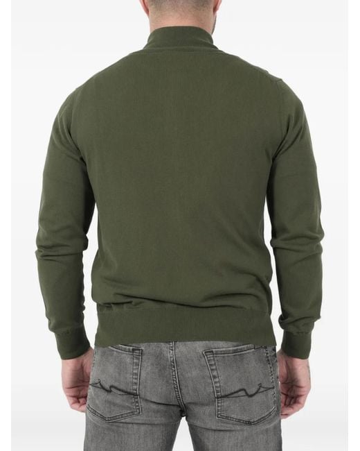 K-Way Green Finny Zip-Up Cardigan for men