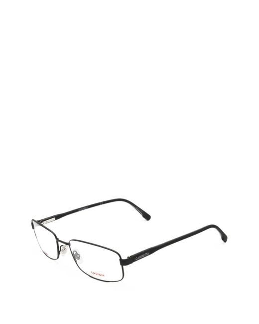 Carrera Black Matte-Finish Rectangle-Frame Glasses for men