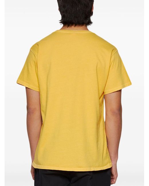 MadeWorn Yellow Bruce Springsteen Cotton T-shirt for men