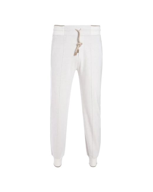 Pantalones De Chándal Con Cordones Gran Sasso de hombre de color White