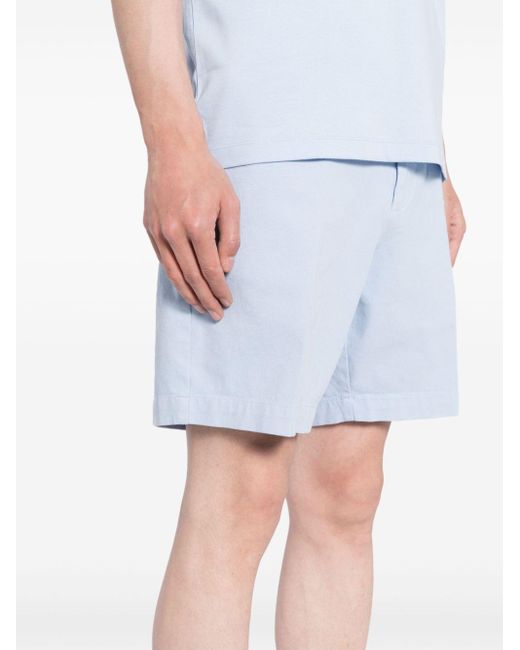 Boss Blue Mid-rise Piqué-weave Chino Shorts for men