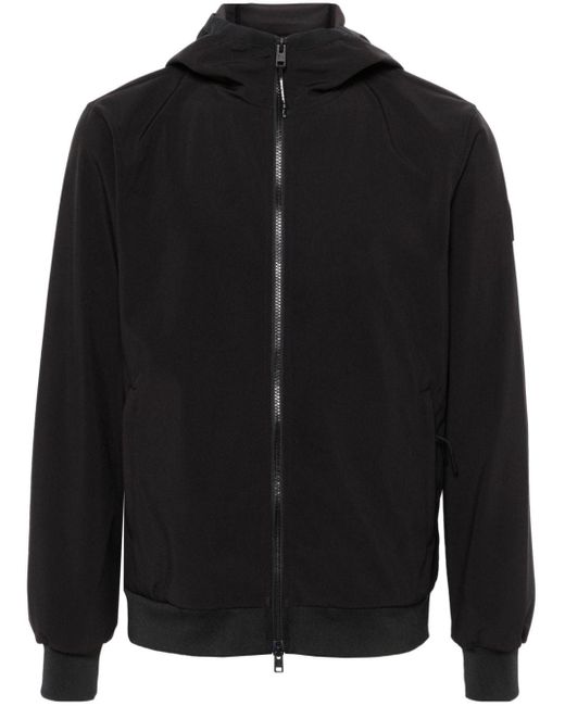 Chaqueta de textura suave con capucha Woolrich de hombre de color Black