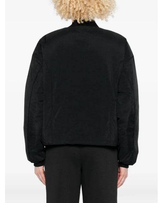 New Balance Black Embroidered zip-up jacket
