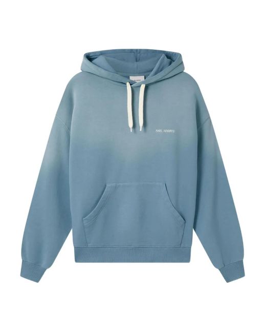 Axel Arigato Blue Logo-Embroidered Hoodie for men