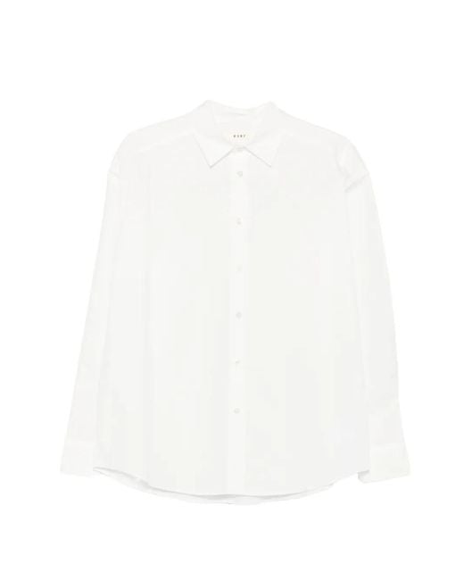 6397 White Button-Fastening Long-Sleeve Shirt