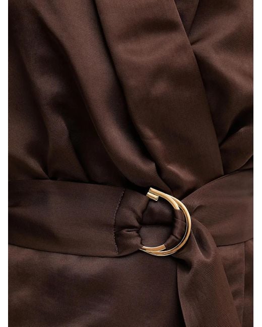 MARCIANO BY GUESS Brown Belted Sleeveless Jacket